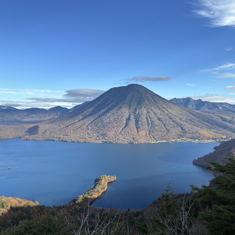 日光の紅葉　半月山展望台