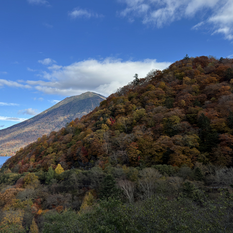 日光の紅葉　半月山展望台