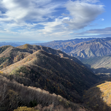 日光の紅葉　半月山展望台から見る景色